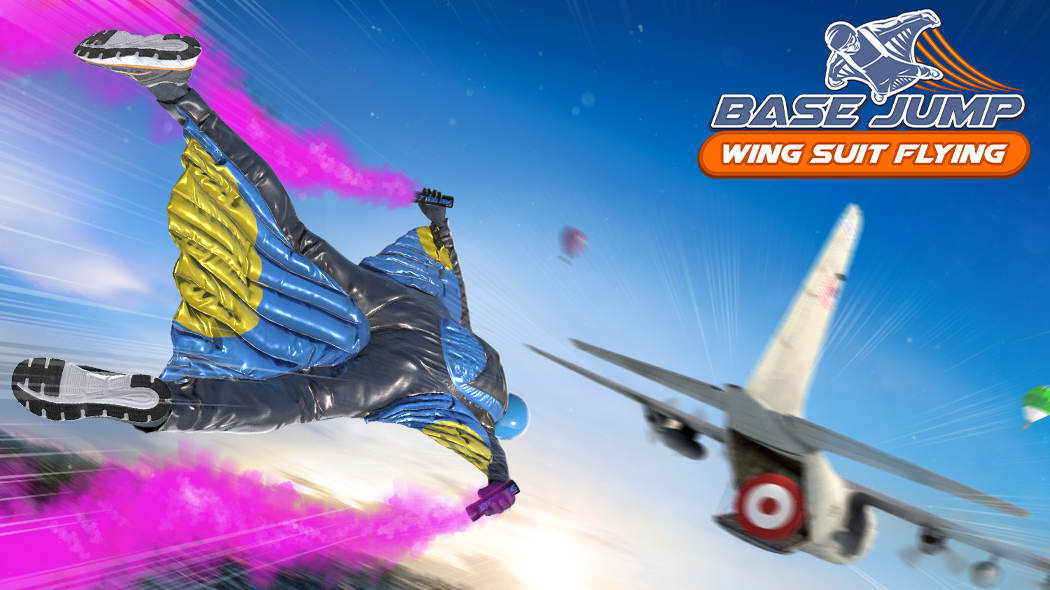 Base Jump Wing Suit Flying