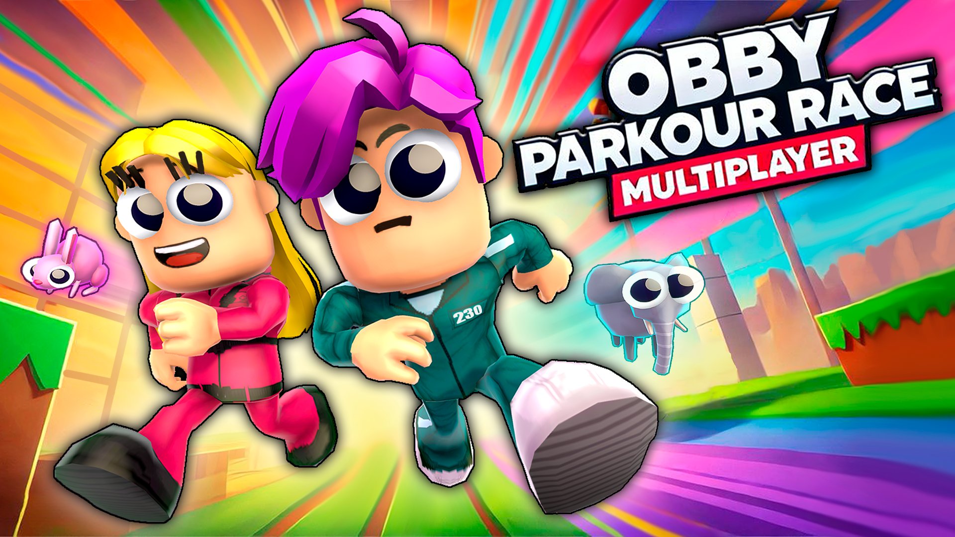 Obby Parkour Race: Multiplayer - Game Screenshot