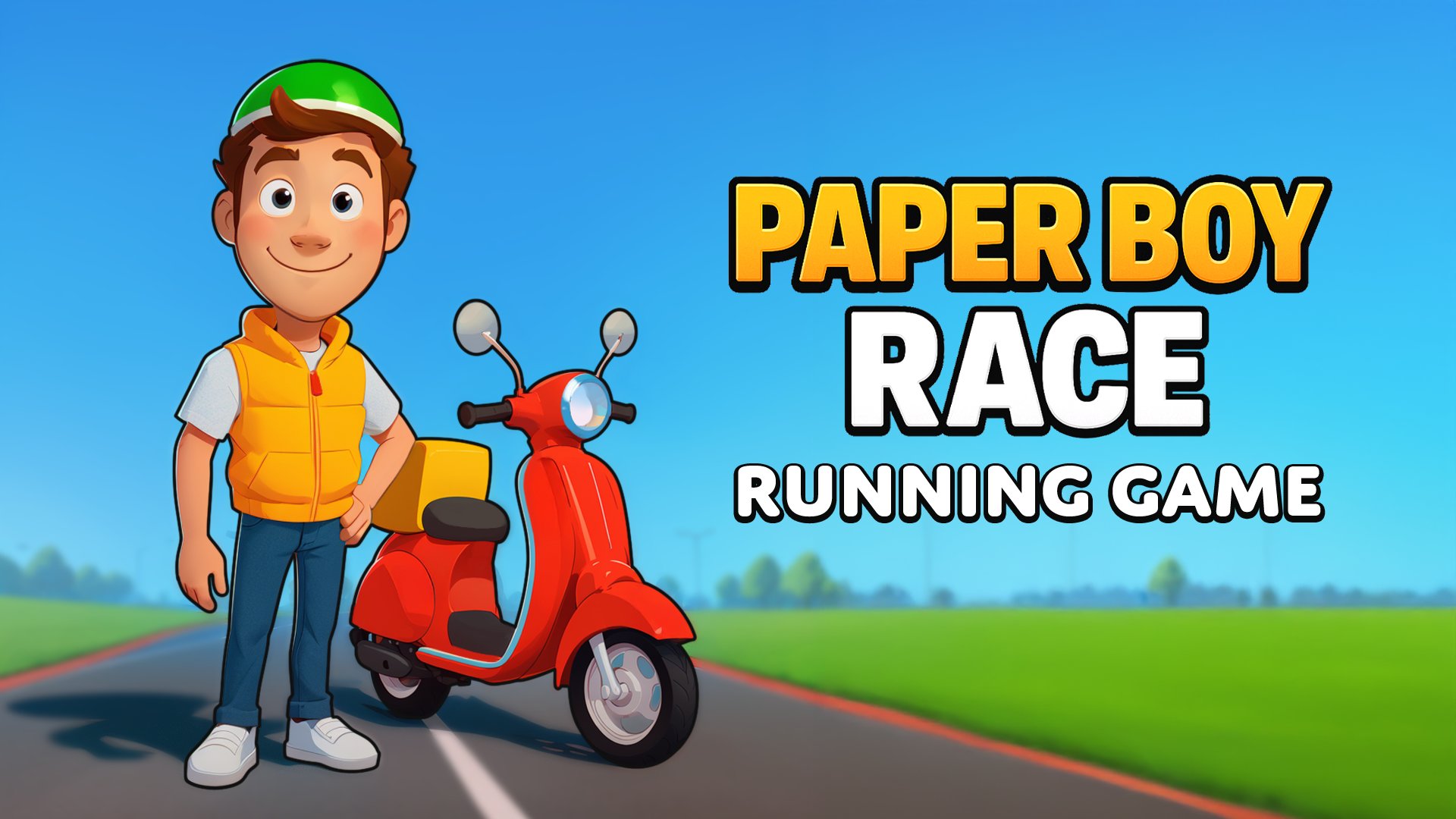 Paper Boy Race: Running Game - Game Screenshot